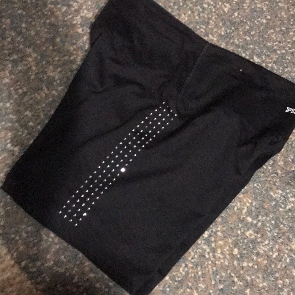 VS PINK BIKE SHORT RHINESTONES L 9” inseam